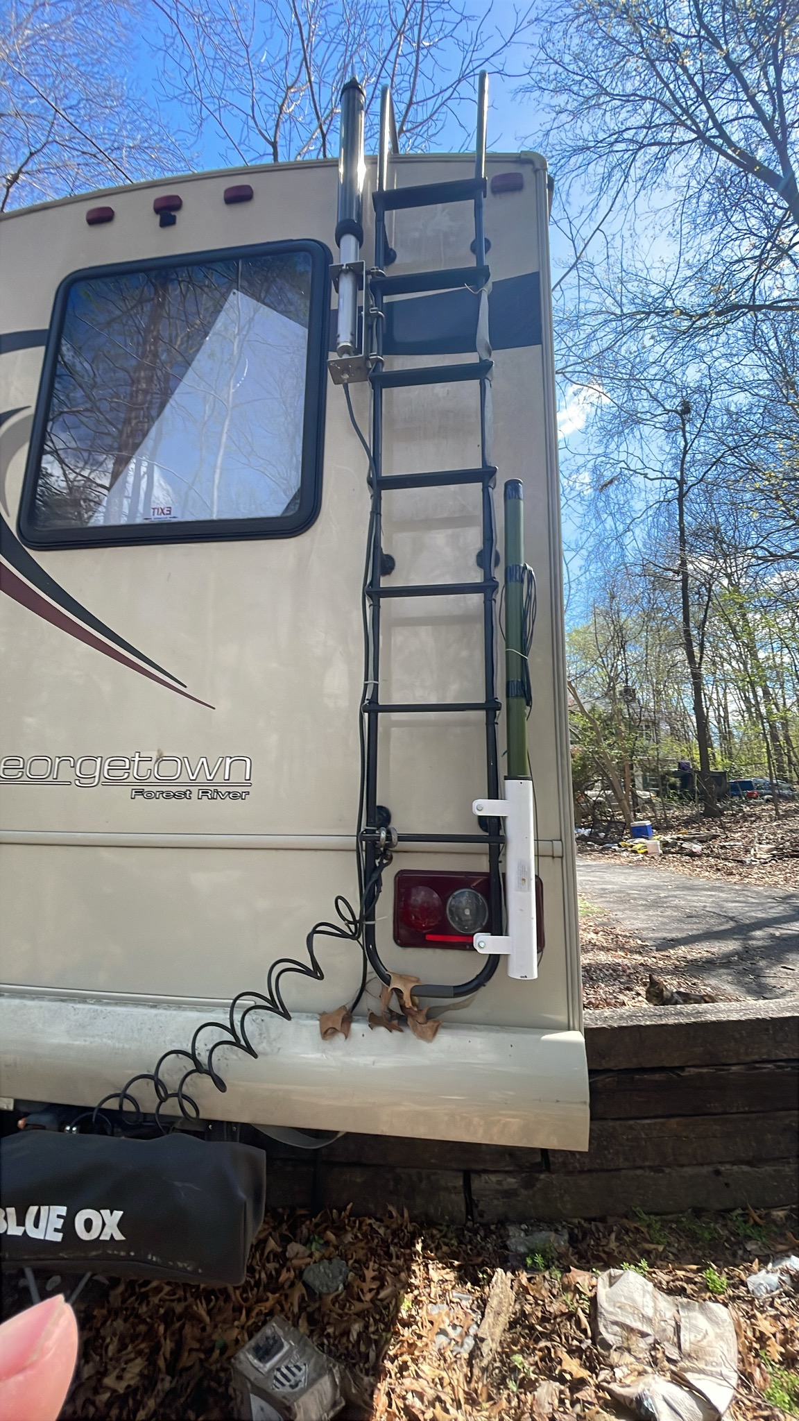 RV ladder mount