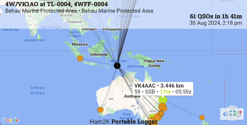 QSO map when both ends have grids